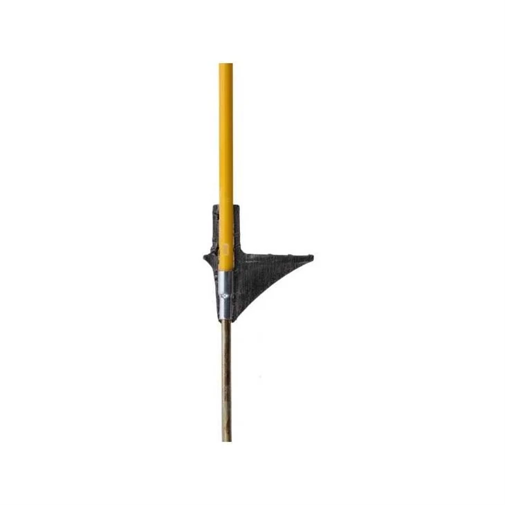 fiberglass fence post with sturdy footstep